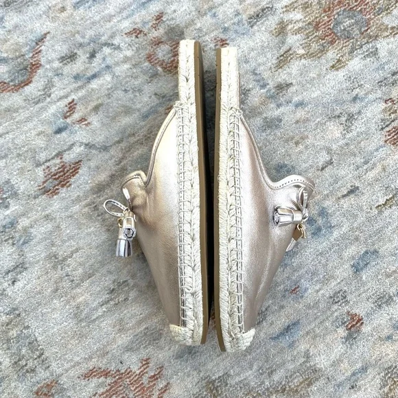 Coach EUC Flat Espadrilles Mules Sz 6.5 - Picture 5 of 7